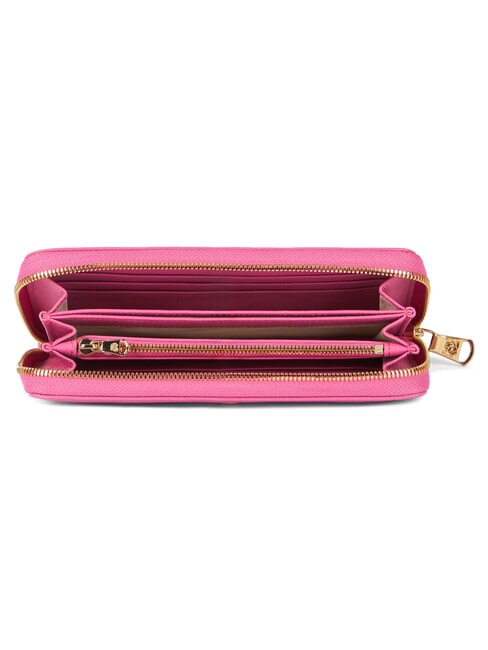 BASIC Lederbrieftasche mit Rundum-Rei&szlig;verschluss Fuchsie - Brieftaschen Damen