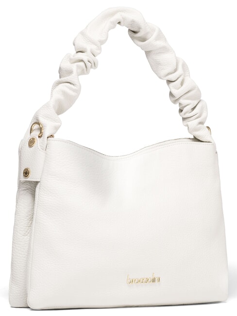 NAOMI Schultertasche mit Schultergurt Wei&szlig; - Damentaschen