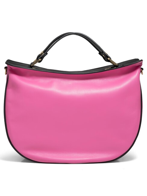 JASMINE  Handtasche, mit Schultergurt, aus Leder Fuchsia/Schwarz - Damentaschen
