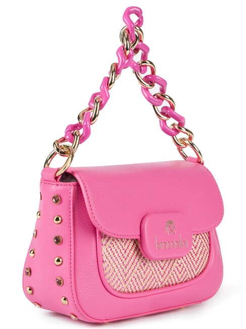 CHAIN Mini-Handtasche mit Schulterriemen Fuchsie - Damentaschen