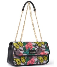 BRACCIALINI JACQUARD Schultertasche / Umh&auml;ngetasche mehrfarbig schwarz - Damentaschen - 2