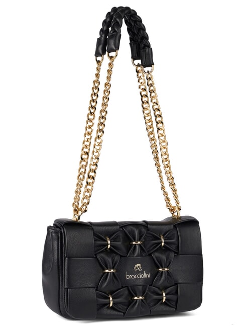 ICONS Wandelbare Tasche mit Klappe Schwarz - Damentaschen