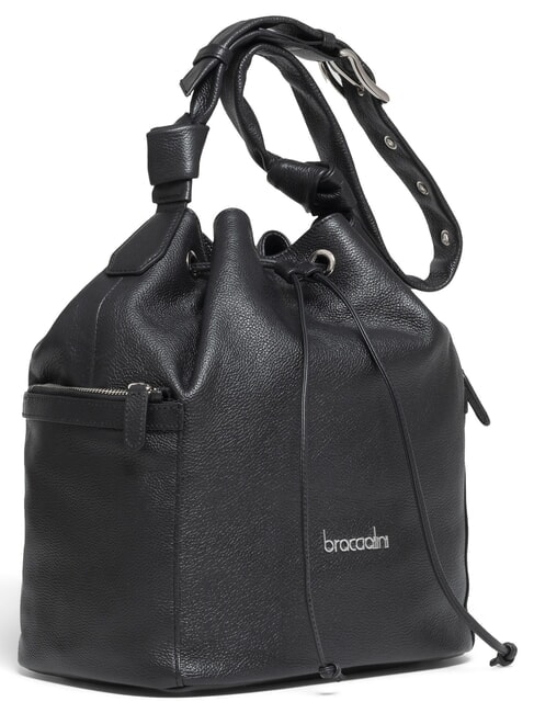 NORA Schultertasche aus Leder Schwarz - Damentaschen