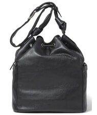 BRACCIALINI NORA Schultertasche aus Leder Schwarz - Damentaschen - 3