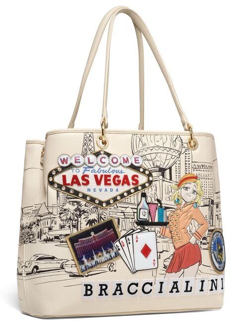 CARTOLINE Las Vegas Schultertasche mit Schultergurt multi - Damentaschen