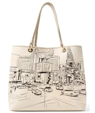 BRACCIALINI CARTOLINE Las Vegas Schultertasche mit Schultergurt multi - Damentaschen - 3