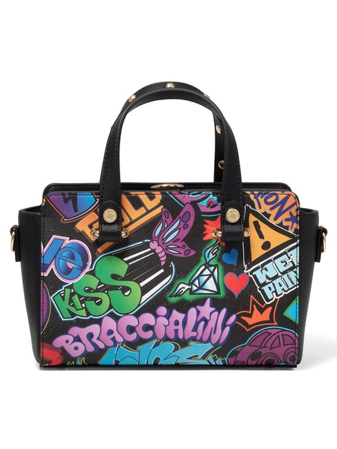 MURALES Handtasche mit Schultergurt Schwarz - Damentaschen