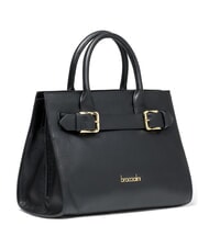 BRACCIALINI HELLEN Lederhandtasche mit Schulterriemen Schwarz - Damentaschen - 2