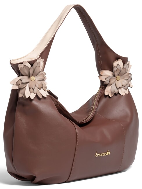 SOFIA Schultertasche, Leder braun - Damentaschen