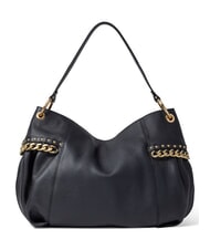 BRACCIALINI NORA Umh&auml;ngetasche aus Leder mit Kette Schwarz - Damentaschen - 3