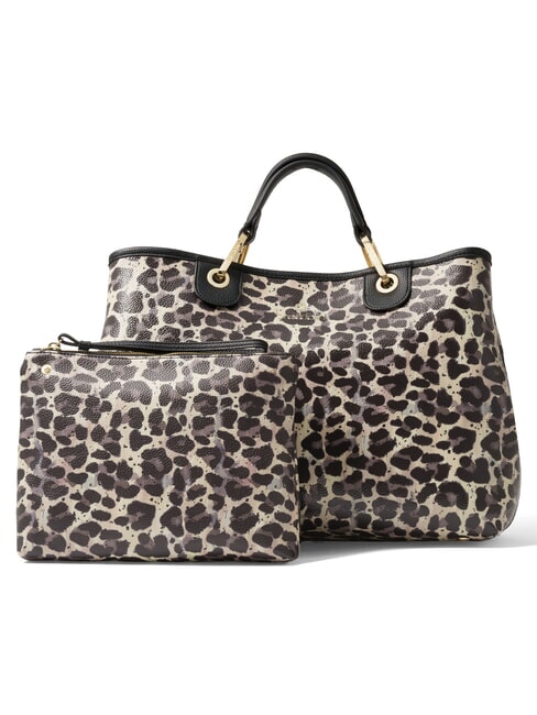 BETH SPECIAL Gro&szlig;e Handtasche mit Clutch Leopard - Damentaschen