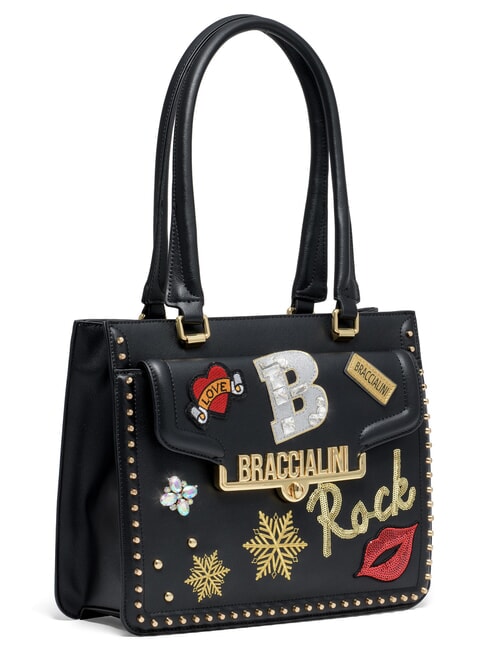 ROCK Schultertasche Schwarz - Damentaschen