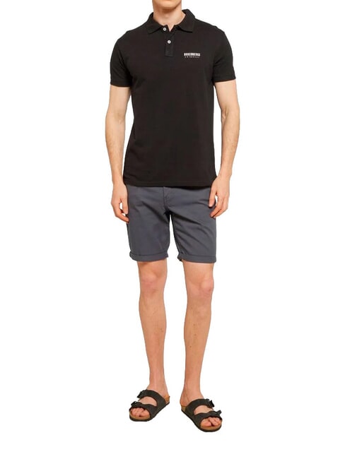 ICONIC Poloshirt aus Baumwolle, Kurzarm Schwarz - Herren-Polo-Shirts/Herren-Polo-Shirt/Herrenpoloshirt/Herrenpoloshirts