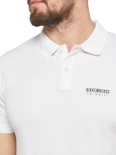 ICONIC Poloshirt aus Baumwolle, Kurzarm Wei&szlig; - Herren-Polo-Shirts/Herren-Polo-Shirt/Herrenpoloshirt/Herrenpoloshirts