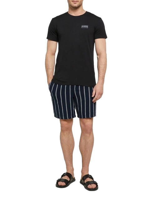 BASIC Kurz&auml;rmeliges T-Shirt mit Rundhalsausschnitt Schwarz - Herren-T-Shirts