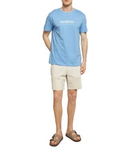 BIKKEMBERGS ICONIC Kurzarm-T-Shirt aus Baumwolle azurblau - Herren-T-Shirts - 4