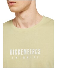 BIKKEMBERGS ICONIC Kurzarm-T-Shirt aus Baumwolle Beige - Herren-T-Shirts - 3