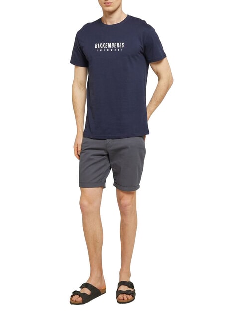 ICONIC Kurzarm-T-Shirt aus Baumwolle Marine - Herren-T-Shirts