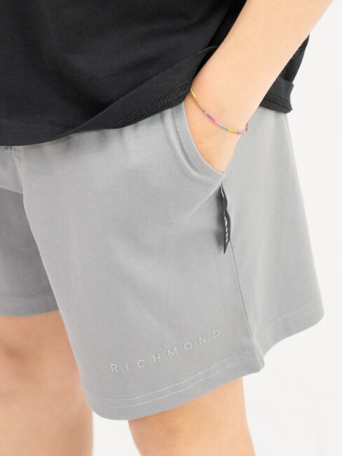 RUNDAVO T-Shirt + Shorts schwarzes Silber - Trainingsanz&uuml;ge f&uuml;r Kinder