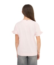 TOMMY HILFIGER KIDS BIMBA Baumwoll-T-Shirt verspieltes Rosa - Kinder-T-Shirt - 3