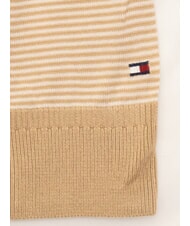 TOMMY HILFIGER TH Pullover aus Baumwollmischgewebe Klassisches Rosa / Optisches Wei&szlig; - Herrenpullover - 2
