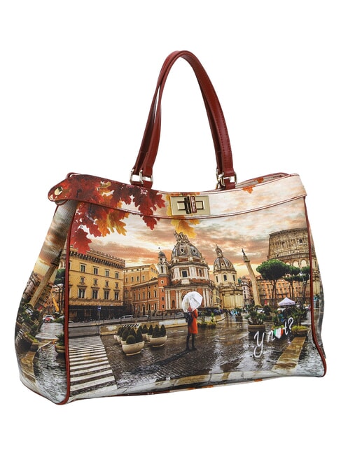 YESBAG XL Schultertasche Rom regnet - Damentaschen