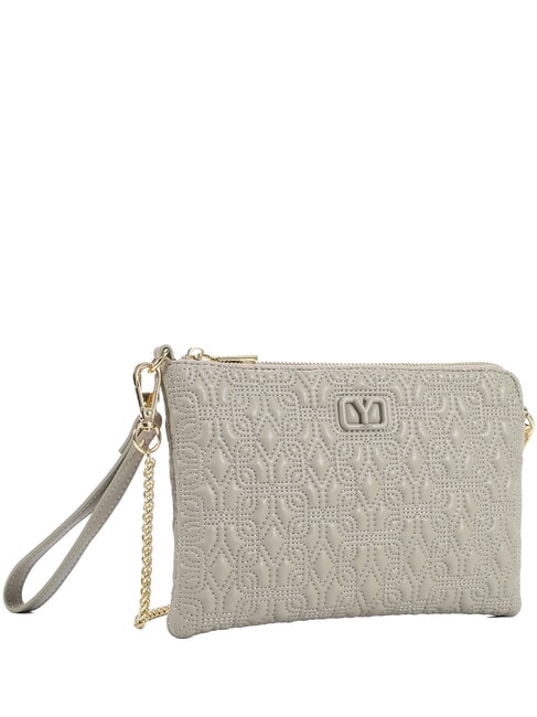 STYLE Clutch mit Kettenschulterriemen Mandel - Damentaschen