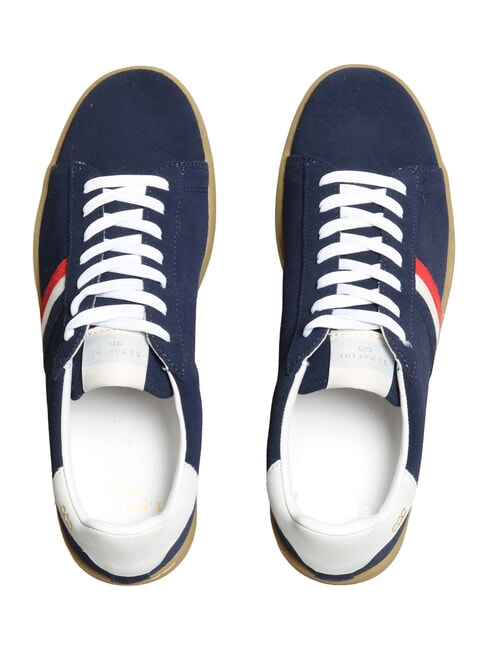 MC ENROE Ledersneakers blau wei&szlig; rot - Herrenschuhe