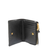 COCCINELLE SOFTY Flache Geldb&ouml;rse aus Leder Schwarz - Brieftaschen Damen - 2