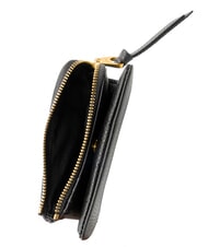 COCCINELLE SOFTY Flache Geldb&ouml;rse aus Leder Schwarz - Brieftaschen Damen - 4