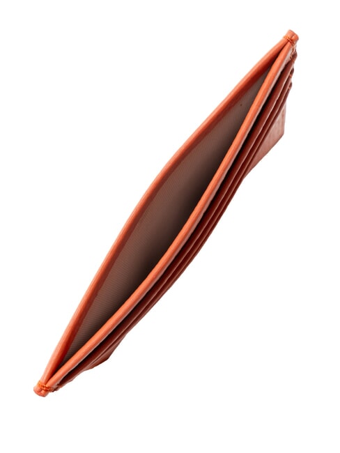 KELSEY Flacher Kartenhalter aus Leder Grenadine Rot - Brieftaschen Damen