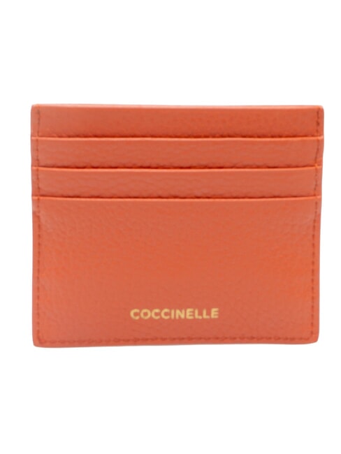 KELSEY Flacher Kartenhalter aus Leder Grenadine Rot - Brieftaschen Damen