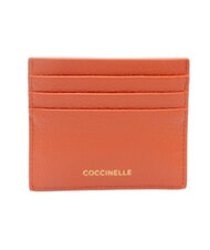 COCCINELLE KELSEY Flacher Kartenhalter aus Leder Grenadine Rot - Brieftaschen Damen - 3