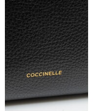 COCCINELLE CHERRY Schultertasche, Leder Schwarz - Damentaschen - 3