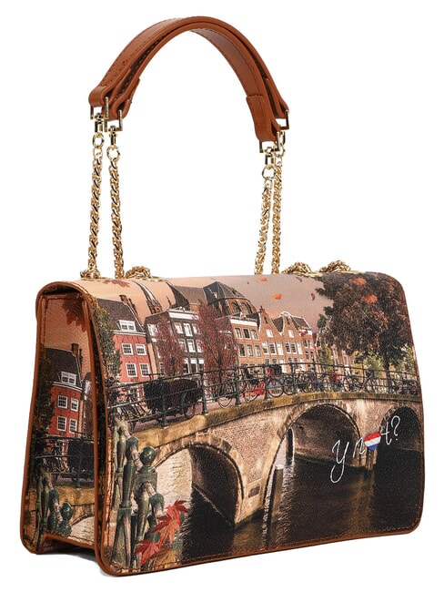 YESBAG Schultertasche / Umh&auml;ngetasche Herbstfluss - Damentaschen