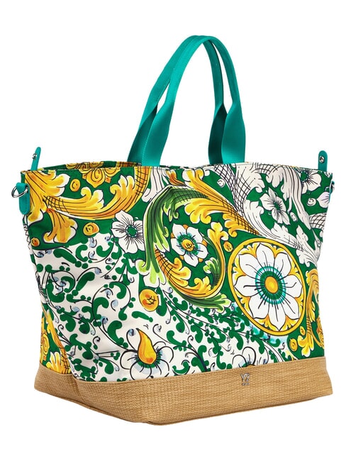 ORTIGIA Gro&szlig;e Strandtasche Smaragd - Damentaschen