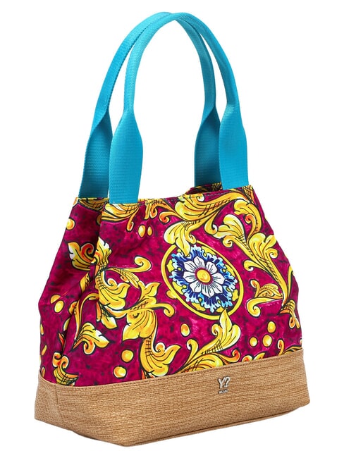 ORTIGIA Strandtasche mit Schultergurt Rubin - Damentaschen
