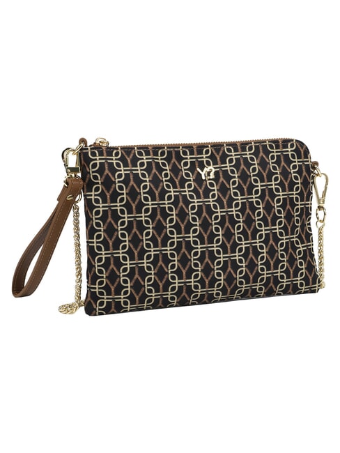 AUDREY Clutch mit Schulterriemen Tabak - Damentaschen