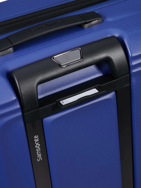 NUON Gro&szlig;er erweiterbarer Trolley mattes maritimes Blau - Harte Trolleys