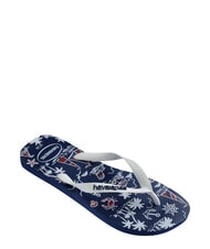 HAVAIANAS Infradito TOP NAUTISCH Marineblau/Marineblau/Wei&szlig; - Herrenschuhe - 3