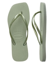HAVAIANAS SLIM SQUARE Flip-Flops mit quadratischer Zehenpartie Rauchgr&uuml;n - Damenschuhe - 5