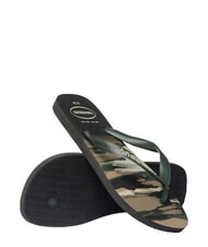 HAVAIANAS Infradito TOP CAMU schwarz/gr&uuml;n oliv - Schuhe Unisex - 4