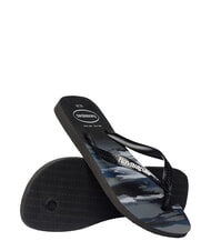 HAVAIANAS Infradito TOP CAMU SCHWARZ-WEISS - Schuhe Unisex - 5
