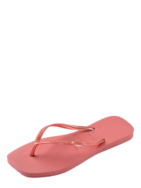 SLIM SQUARE Flip-Flops mit quadratischer Zehenpartie Canyon-Lehm - Damenschuhe