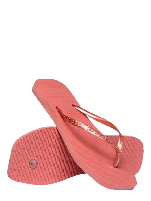 SLIM SQUARE Flip-Flops mit quadratischer Zehenpartie Canyon-Lehm - Damenschuhe