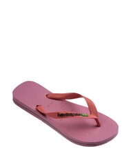 HAVAIANAS BRASIL LOGO Flip-Flops f&uuml;r Herren Chiffonrosen - Schuhe Unisex - 3