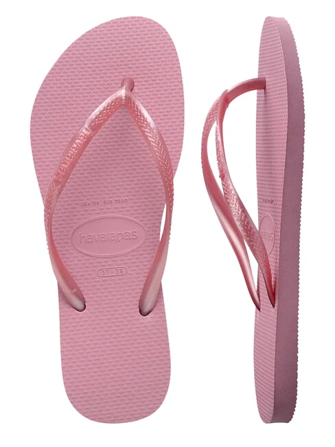 SQUARE LOGO Flip-Flops Chiffonrosen - Damenschuhe