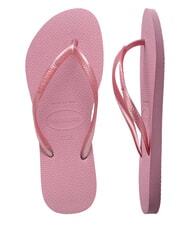 HAVAIANAS SQUARE LOGO Flip-Flops Chiffonrosen - Damenschuhe - 5