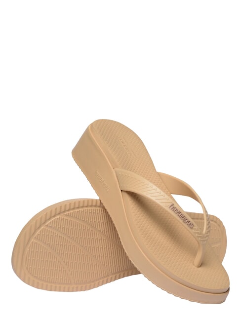 HIGH PLATFORM Flip-Flops golden - Damenschuhe