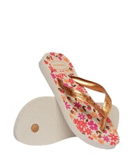 HAVAIANAS FLORES Flip-Flops beige/golden - Kinderschuhe - 4
